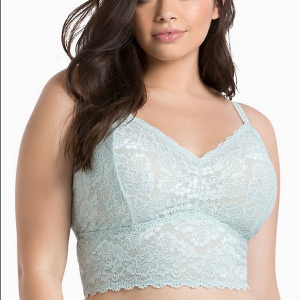 Torrid mint lace bralette